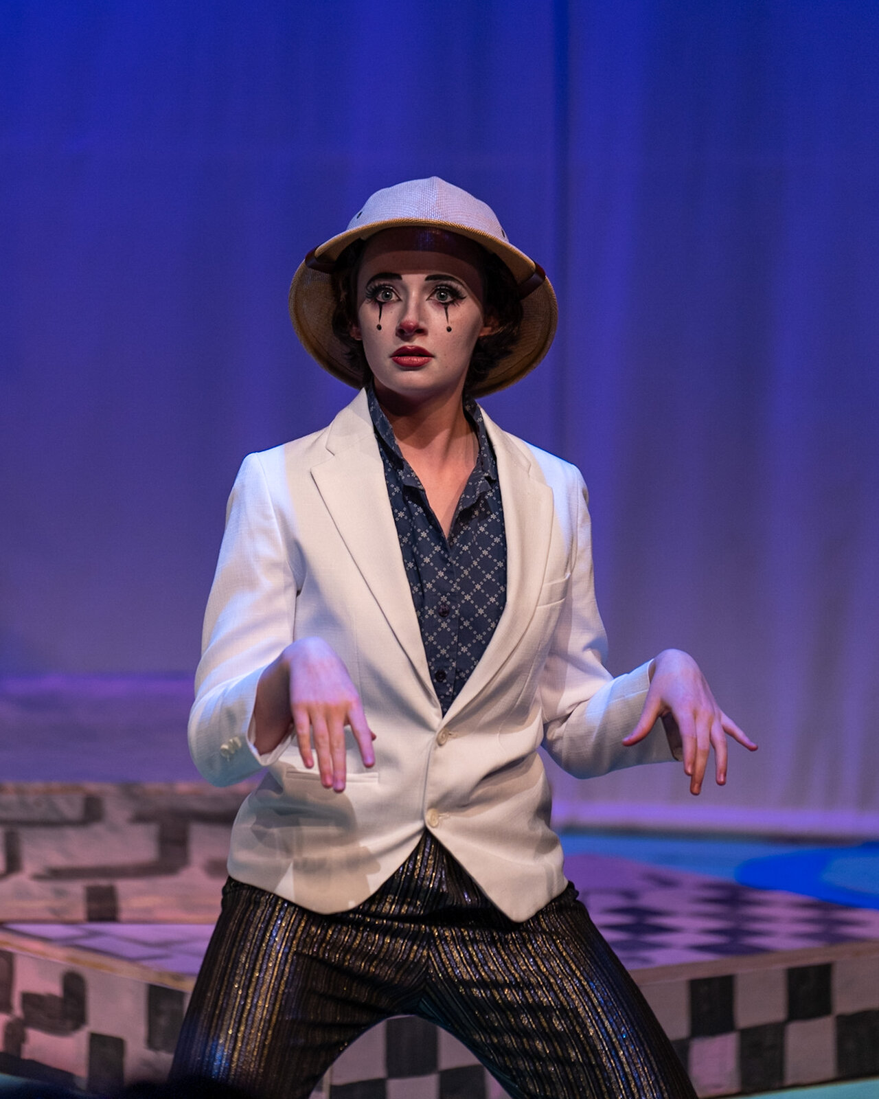 Ollie Gibson as the March Hare in Alice in Wonderland