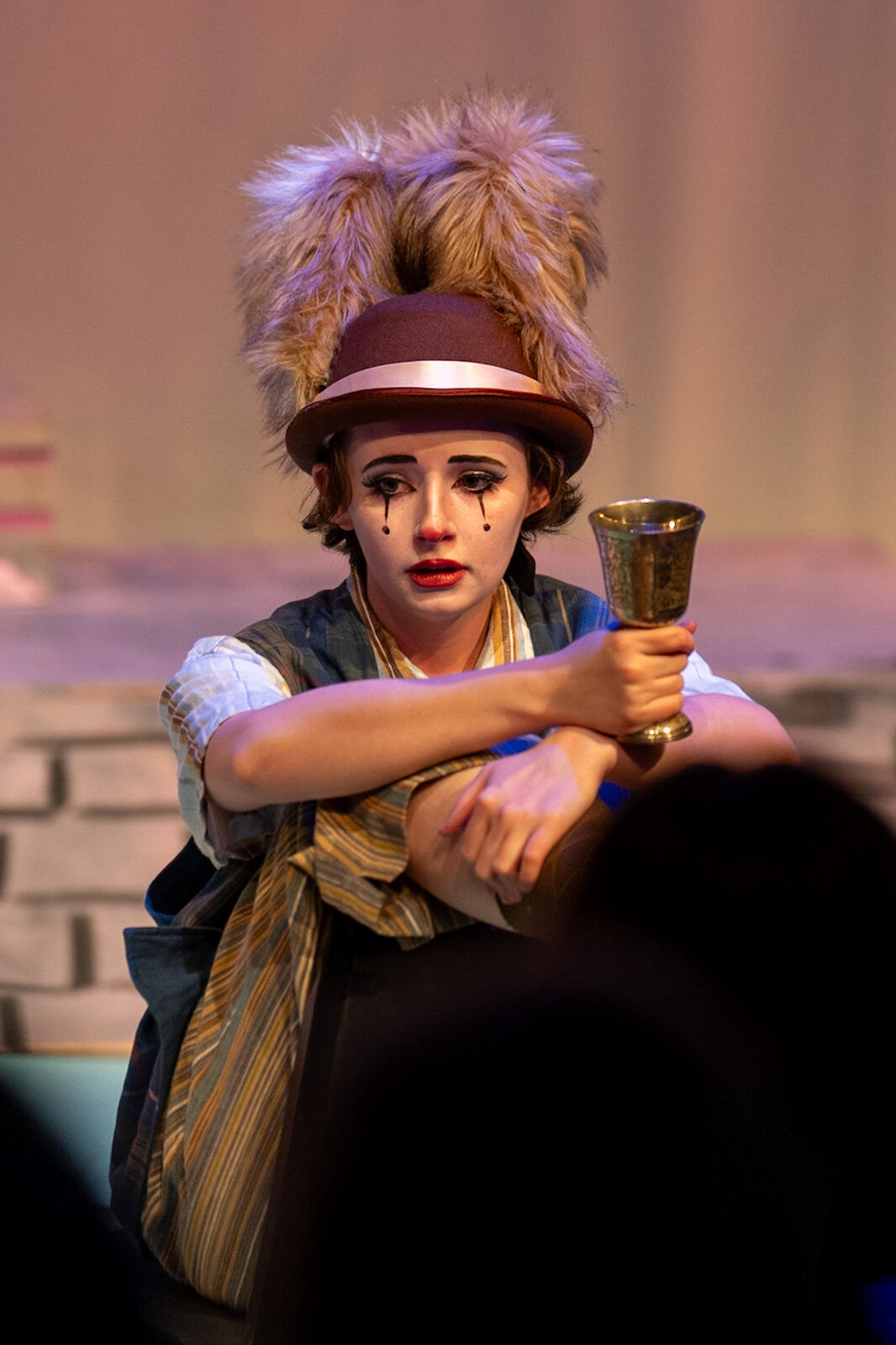 Ollie Gibson as the March Hare in Alice in Wonderland