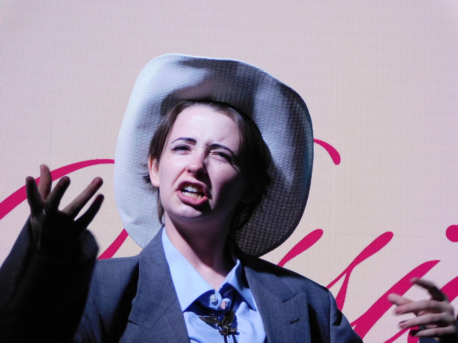 Ollie Gibson as John Jay Jackson Jr. in a devised capstone performance