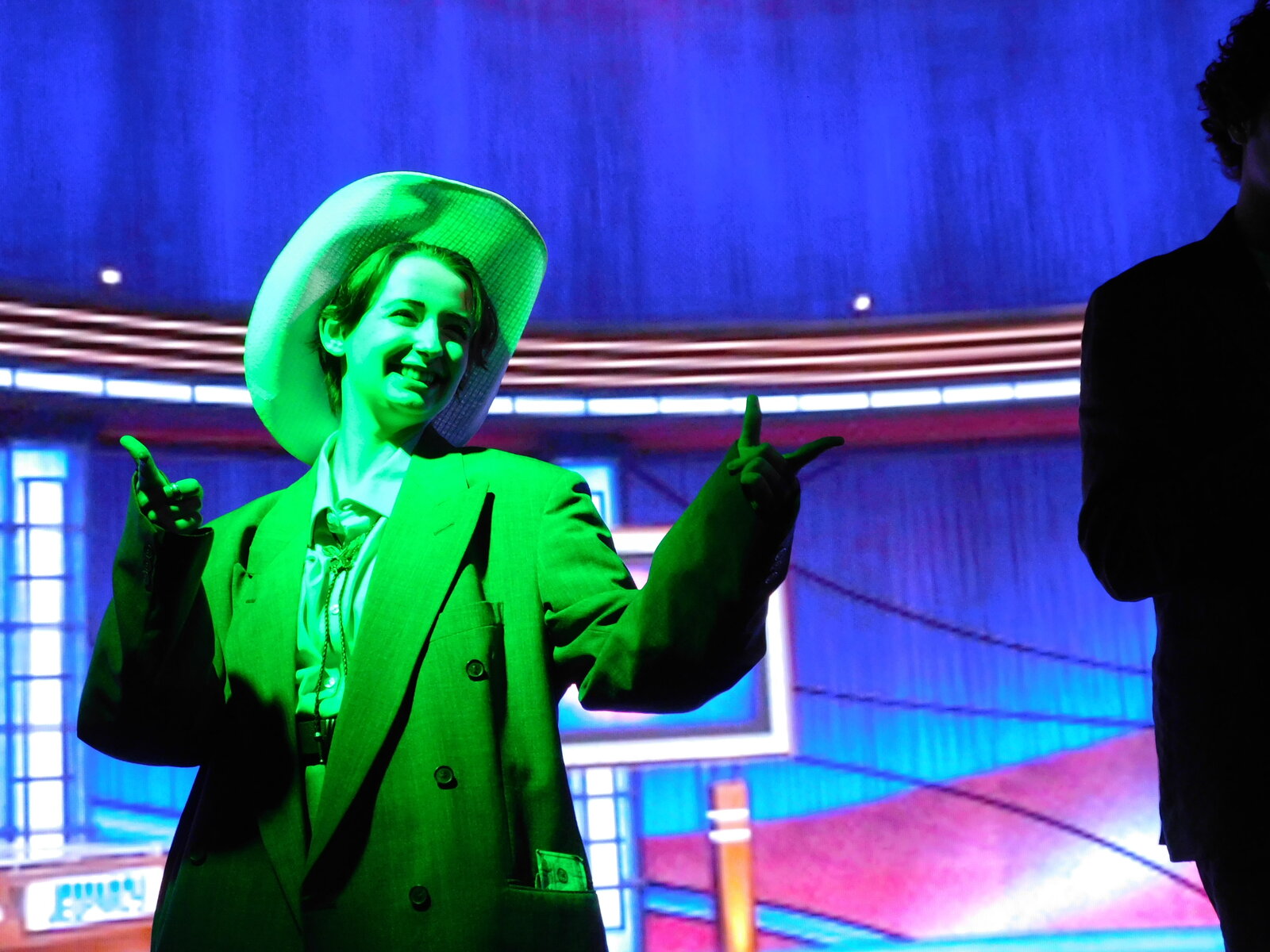 Ollie Gibson as John Jay Jackson Jr. in a devised capstone performance