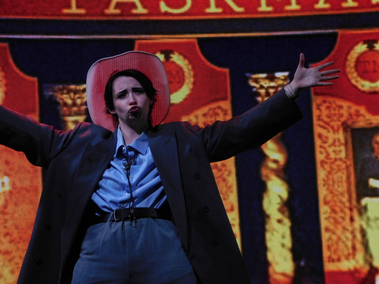 Ollie Gibson as John Jay Jackson Jr. in a devised capstone performance