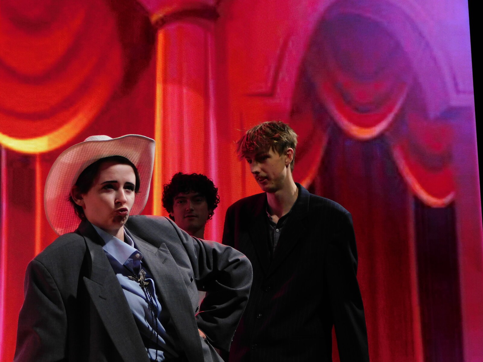 Ollie Gibson as John Jay Jackson Jr. in a devised capstone performance