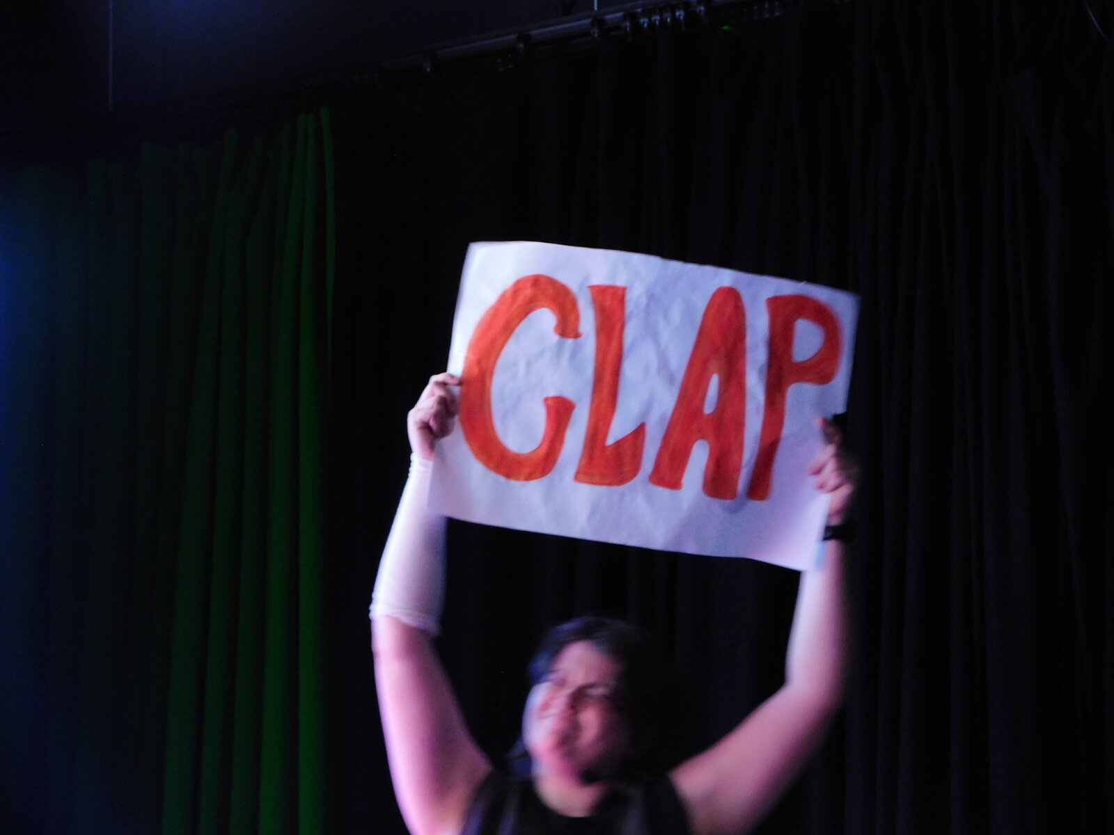 Ollie Gibson as John Jay Jackson Jr. in a devised capstone performance