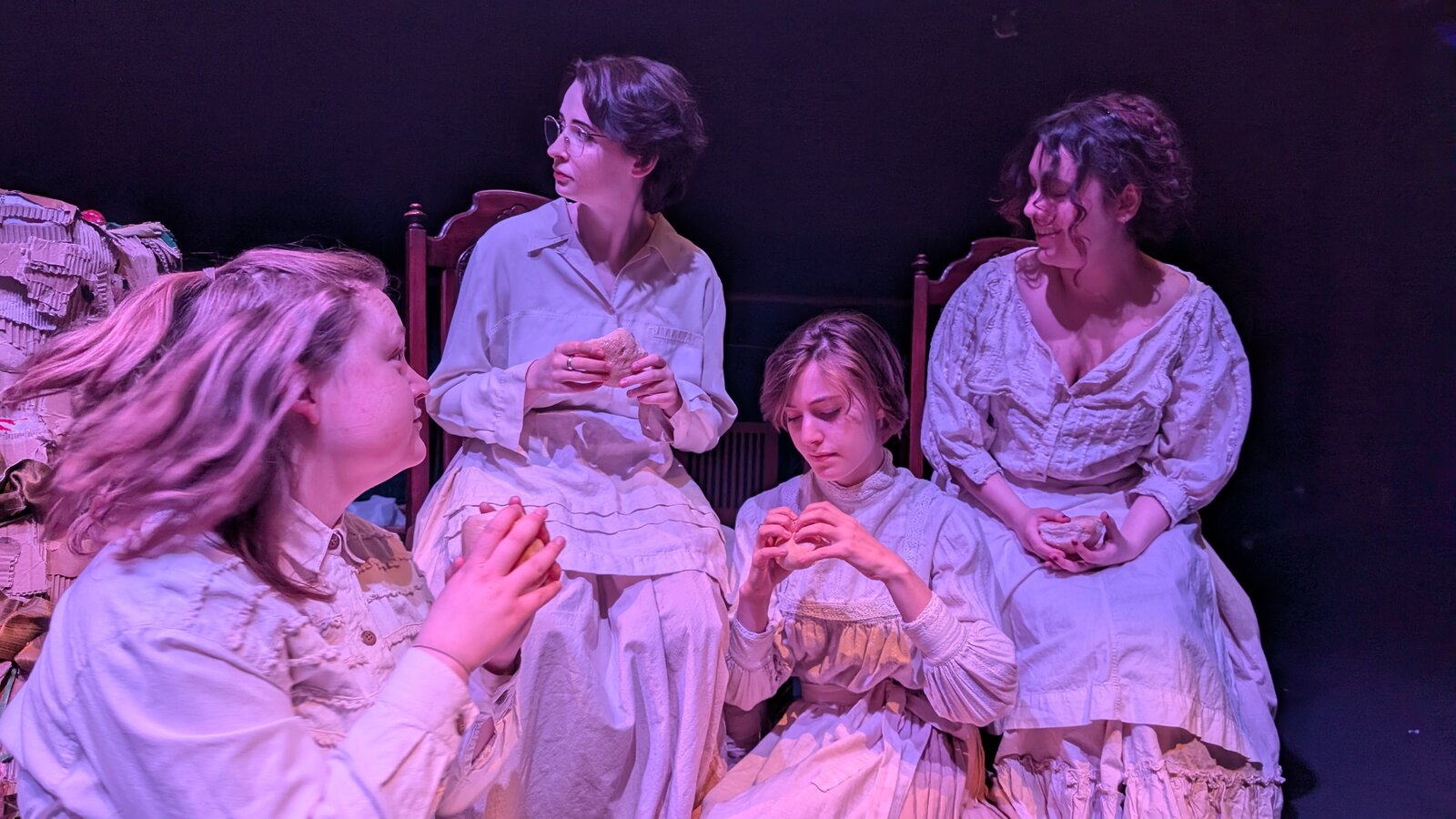 Ollie Gibson in the ensemble of Folklore of the Ferns
