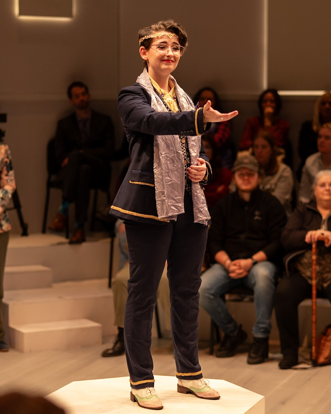 Ollie Gibson as Claudius in Hamlet
