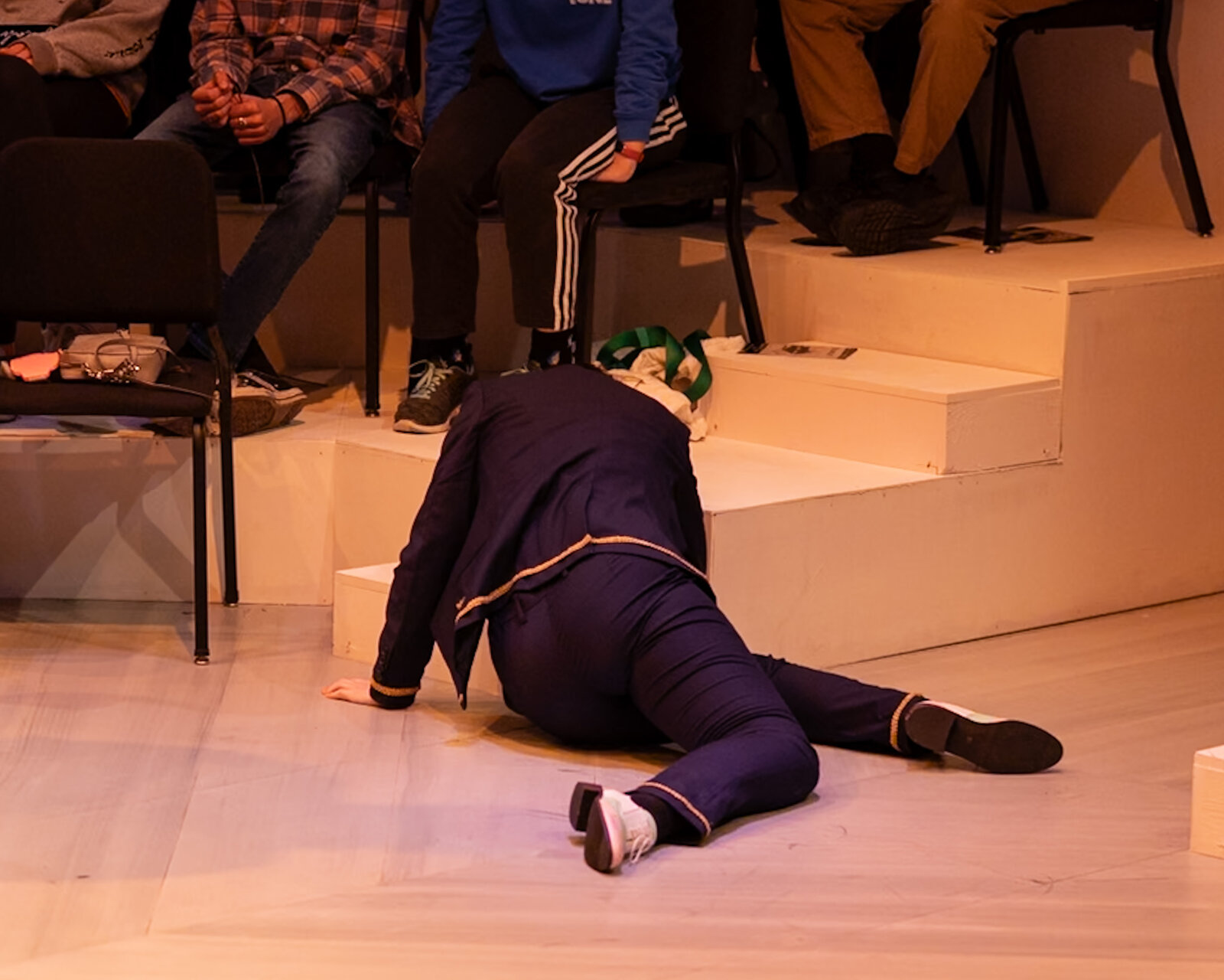 Ollie Gibson as Claudius in Hamlet