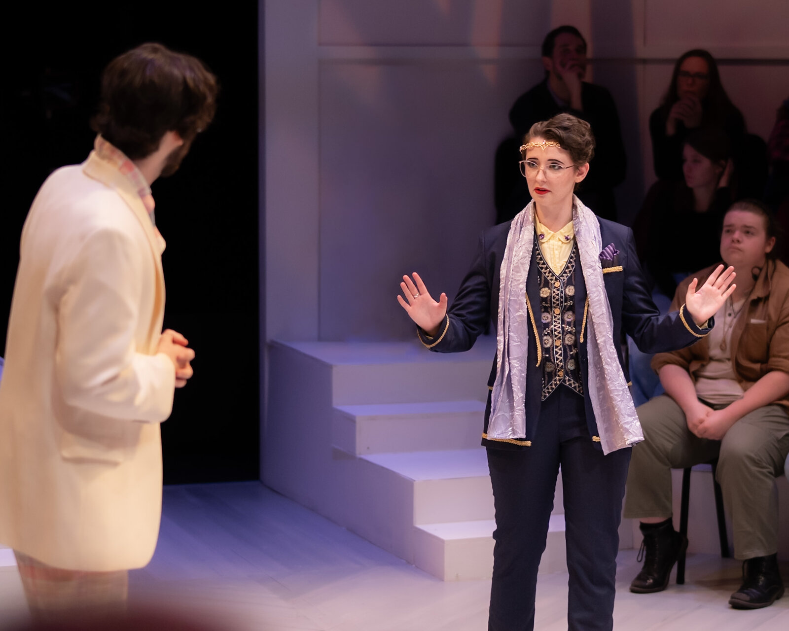 Ollie Gibson as Claudius in Hamlet