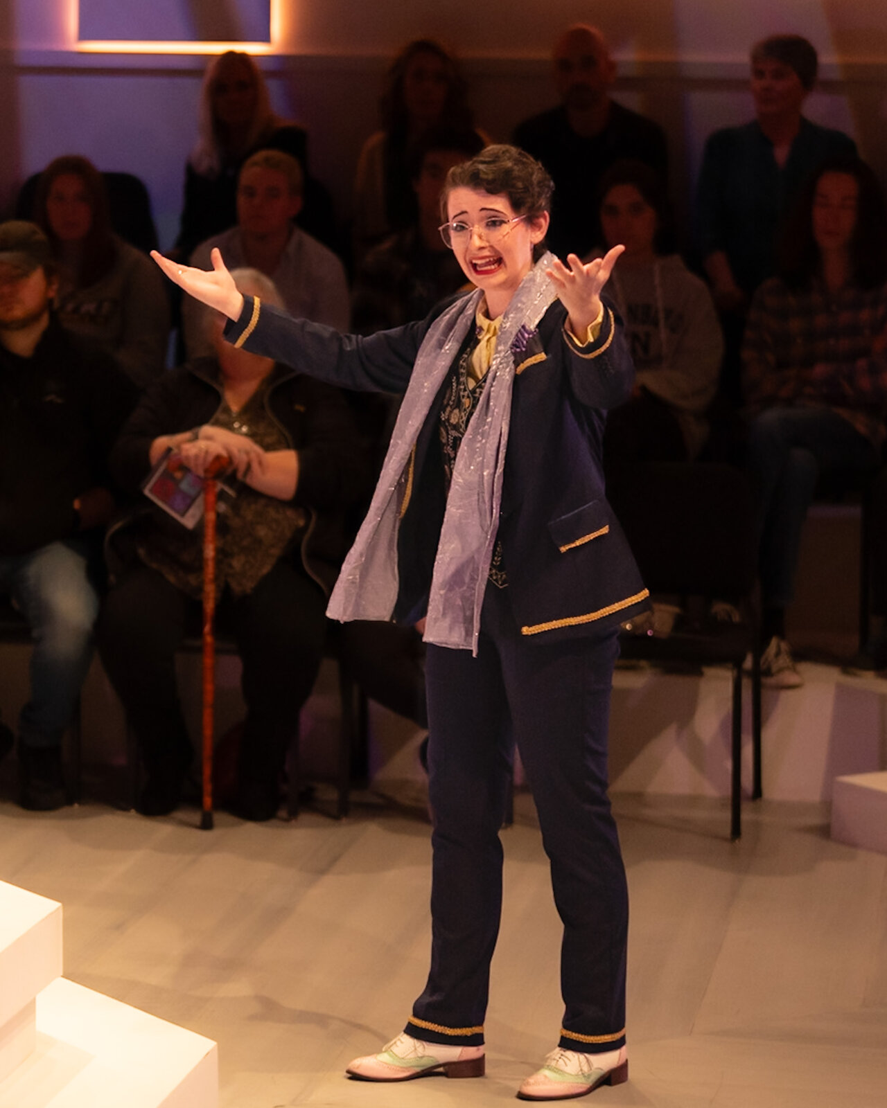 Ollie Gibson as Claudius in Hamlet