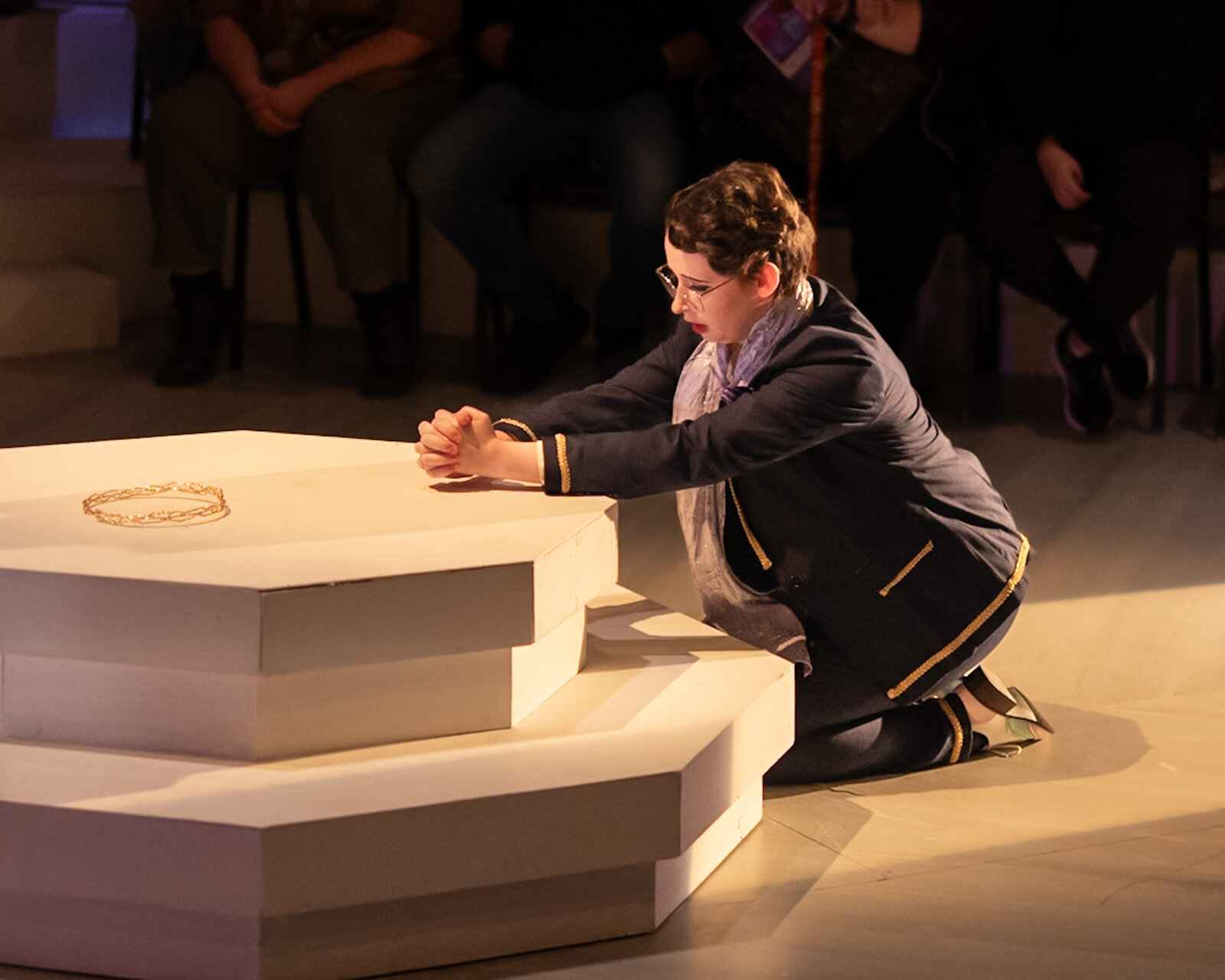 Ollie Gibson as Claudius in Hamlet