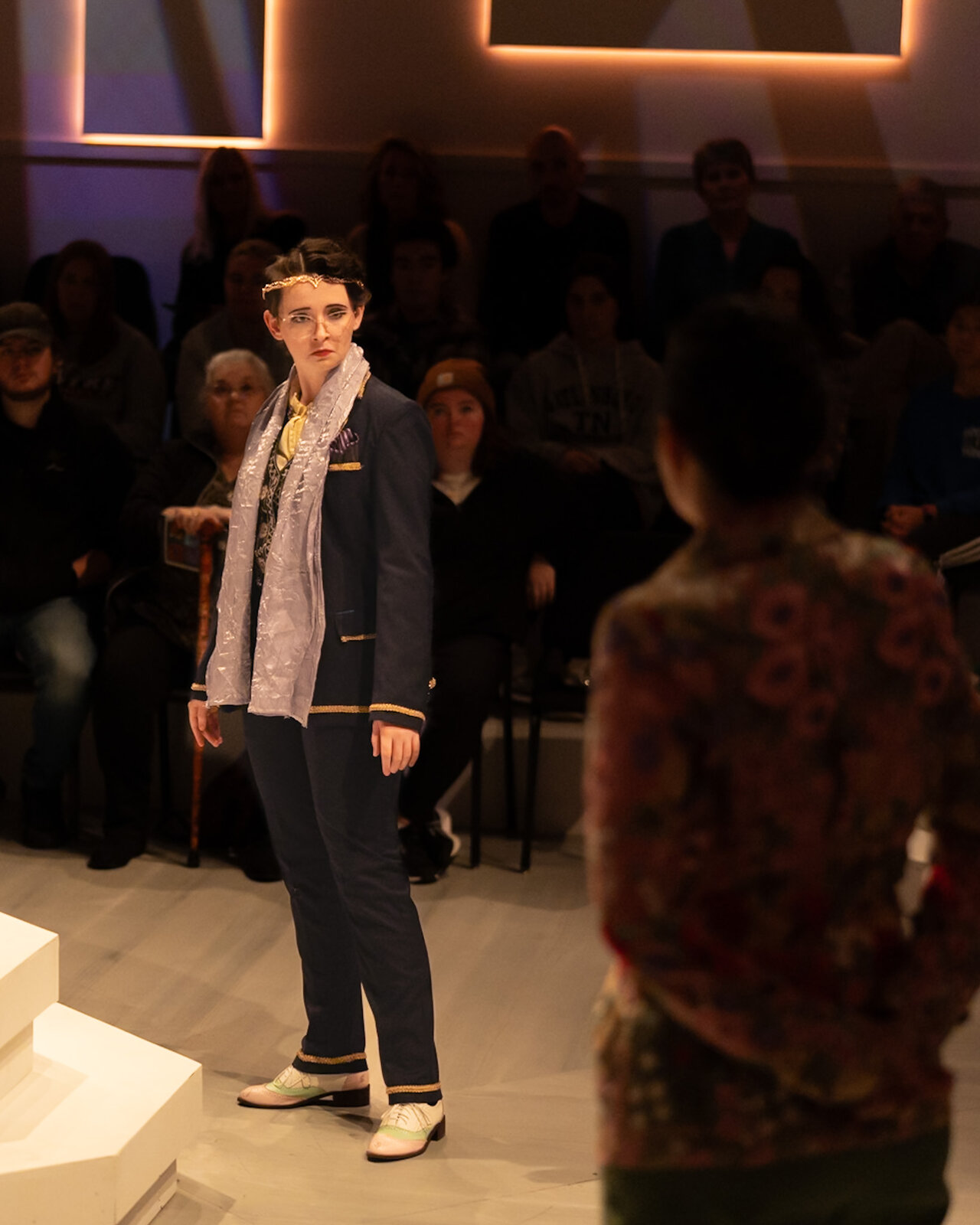 Ollie Gibson as Claudius in Hamlet