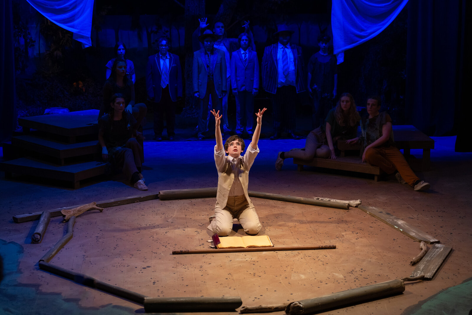 Ollie Gibson as Prospero in The Tempest