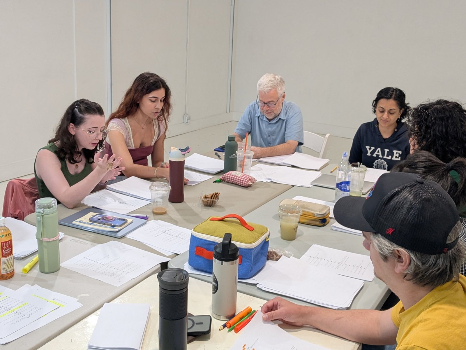 Ollie Gibson at The Farm Theater Playwriting Workshop, New York City